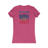 New England Fans Never Waver W-Leopard Football Women's Favorite Tee - Never Waver