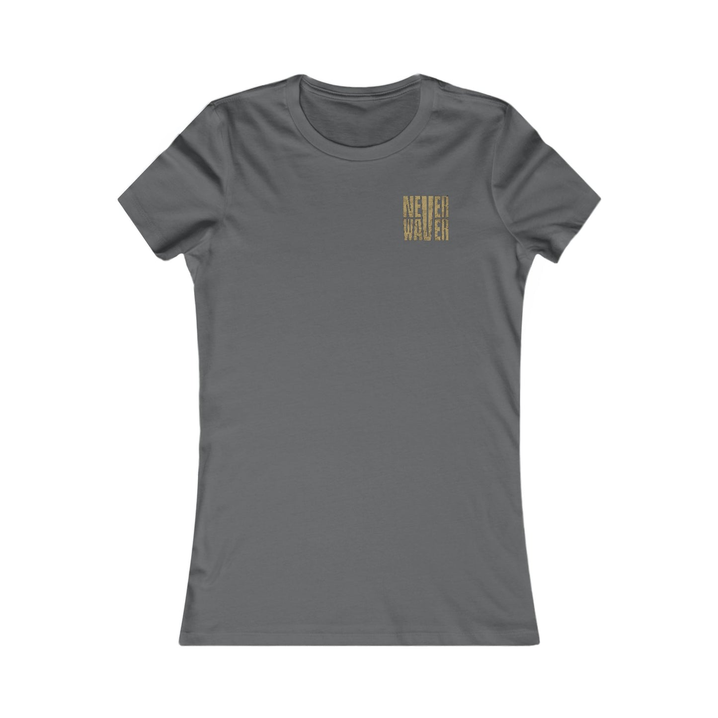 New Orleans Fans Never Waver W-Leopard Football Women's Favorite Tee - Never Waver