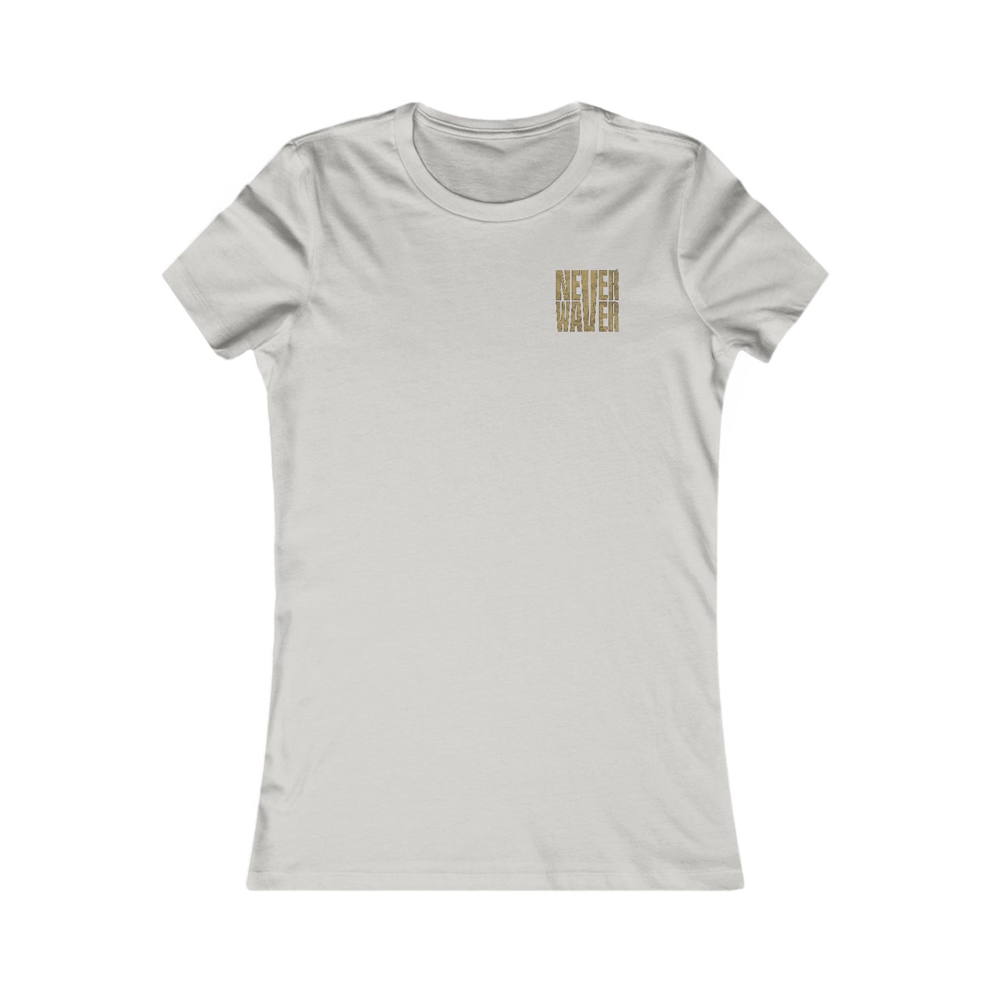 New Orleans Fans Never Waver W-Leopard Football Women's Favorite Tee - Never Waver
