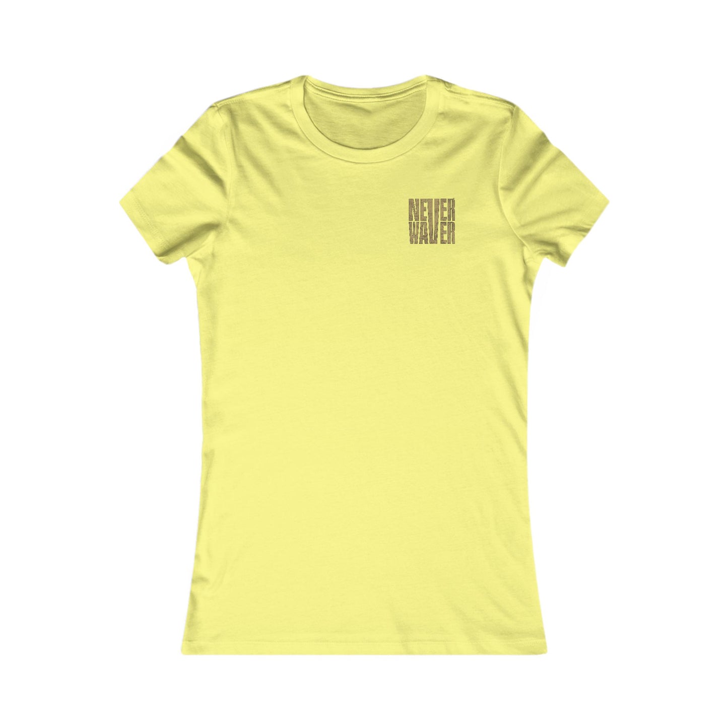 New Orleans Fans Never Waver W-Leopard Football Women's Favorite Tee - Never Waver