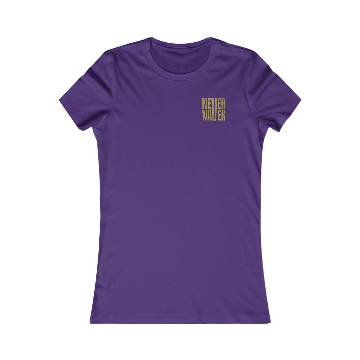 New Orleans Fans Never Waver W-Leopard Football Women's Favorite Tee - Never Waver