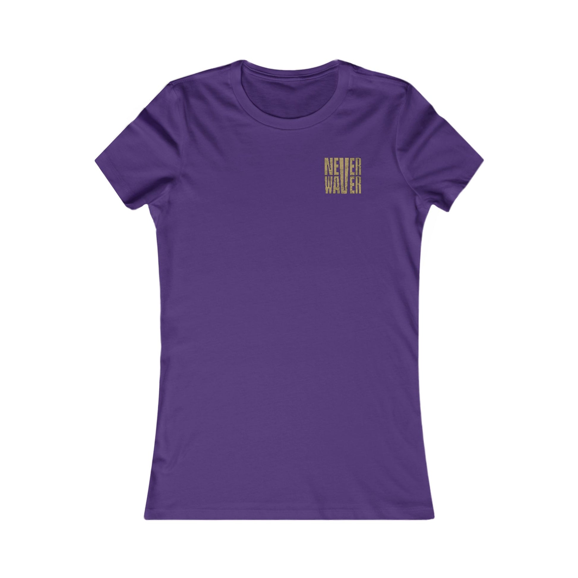 New Orleans Fans Never Waver W-Leopard Football Women's Favorite Tee - Never Waver