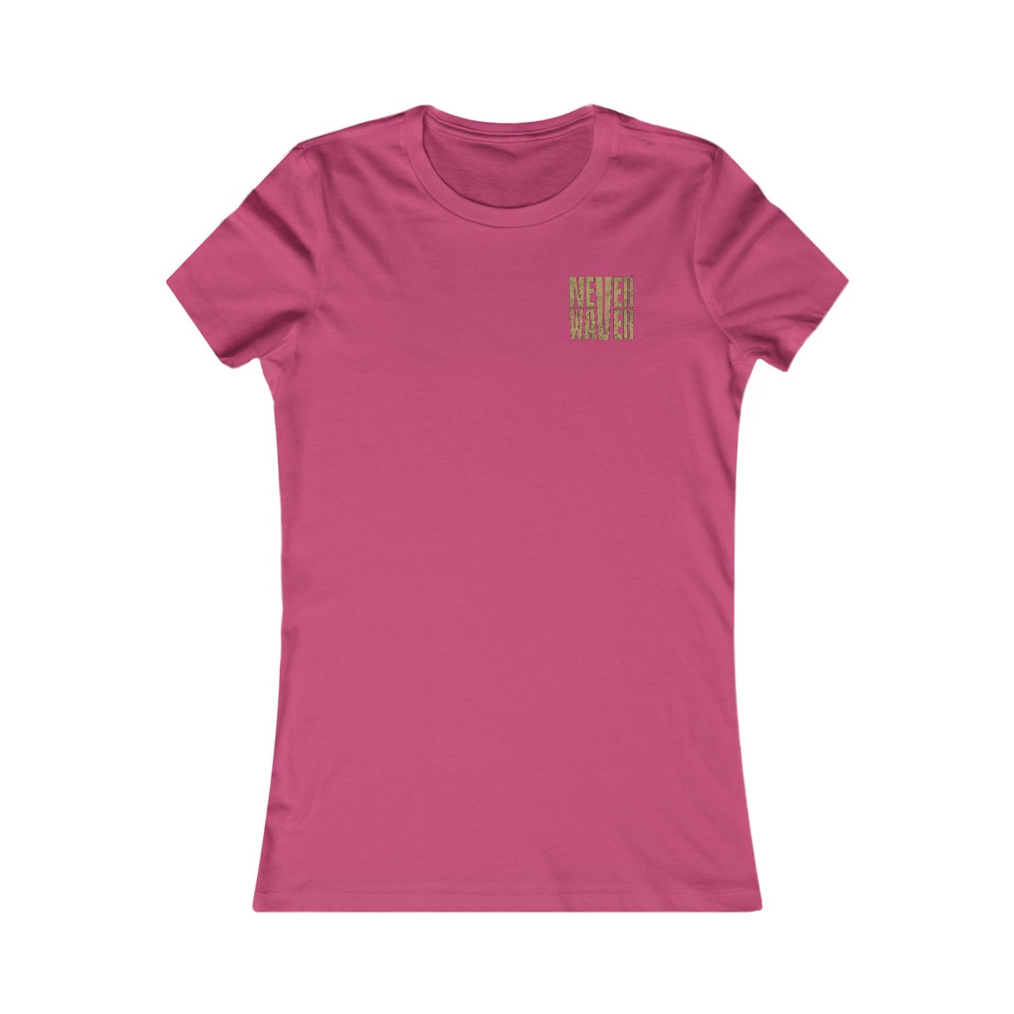 New Orleans Fans Never Waver W-Leopard Football Women's Favorite Tee - Never Waver