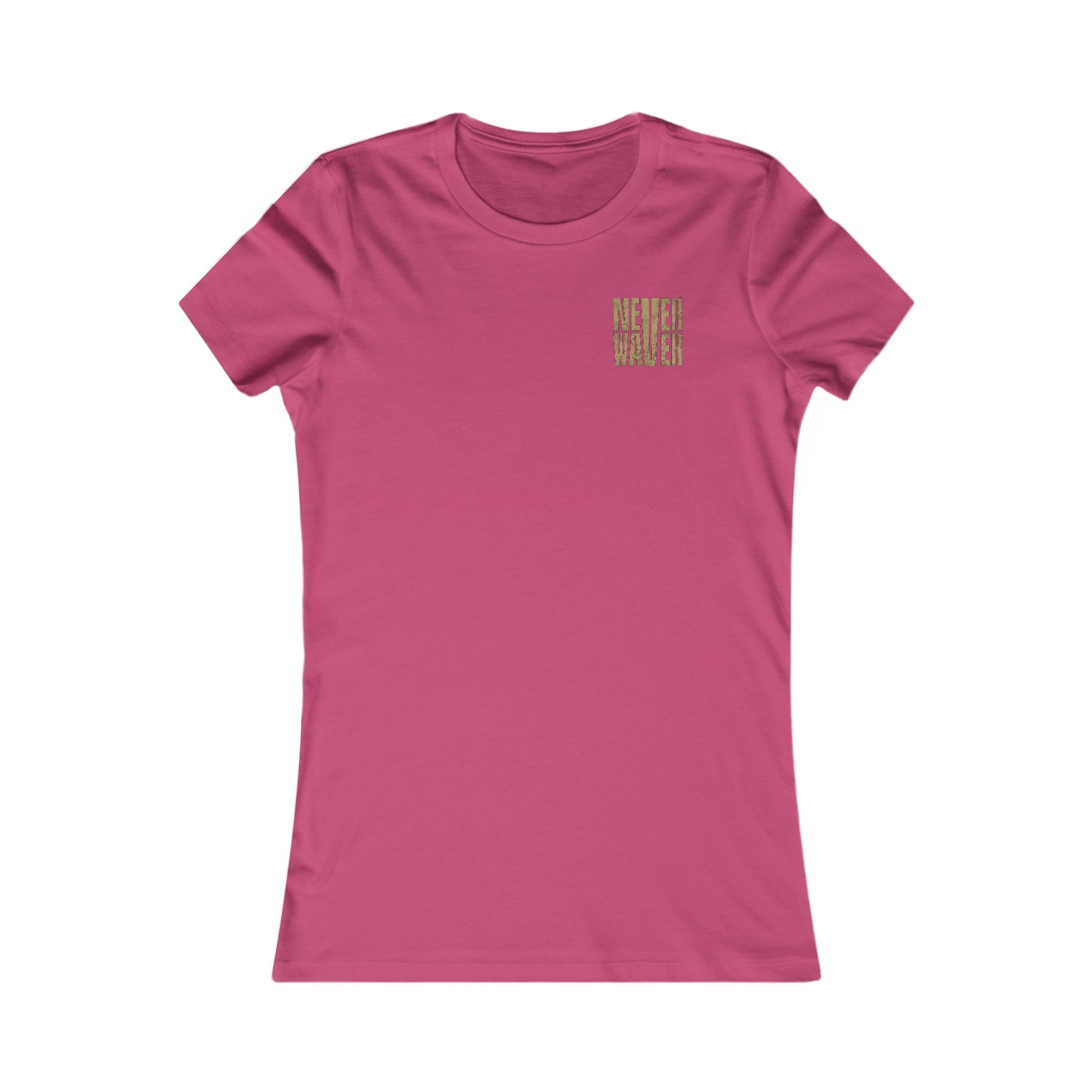 New Orleans Fans Never Waver W-Leopard Football Women's Favorite Tee - Never Waver