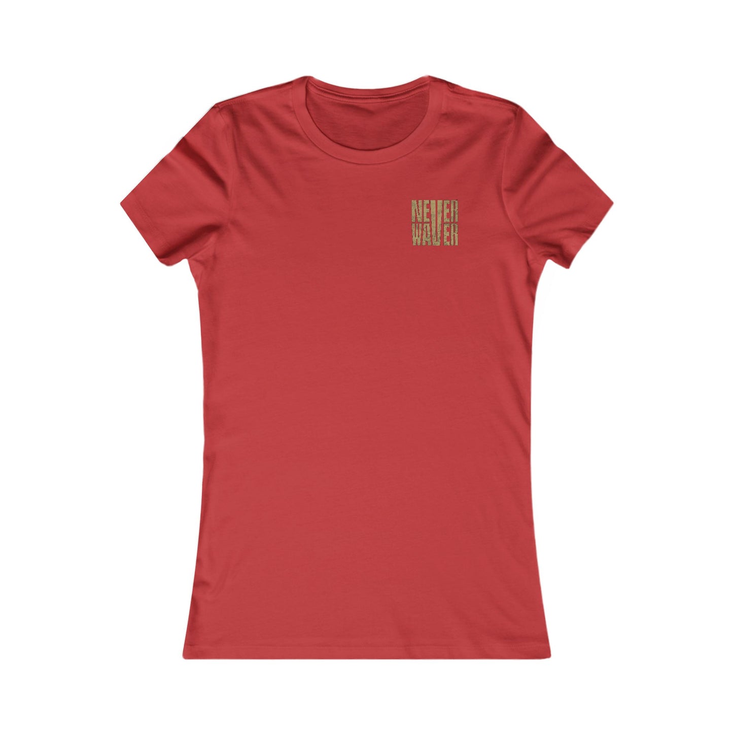 New Orleans Fans Never Waver W-Leopard Football Women's Favorite Tee - Never Waver