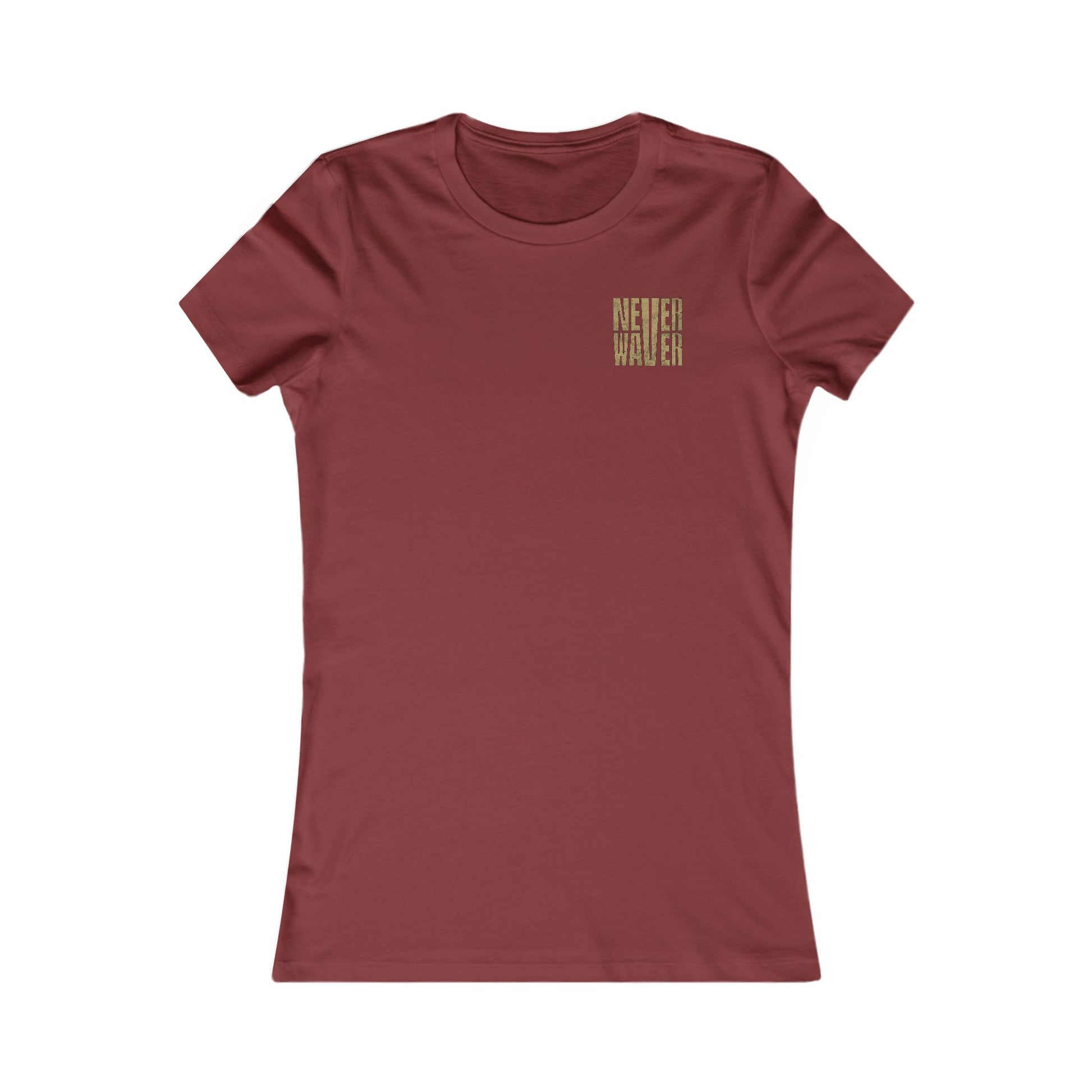 New Orleans Fans Never Waver W-Leopard Football Women's Favorite Tee - Never Waver