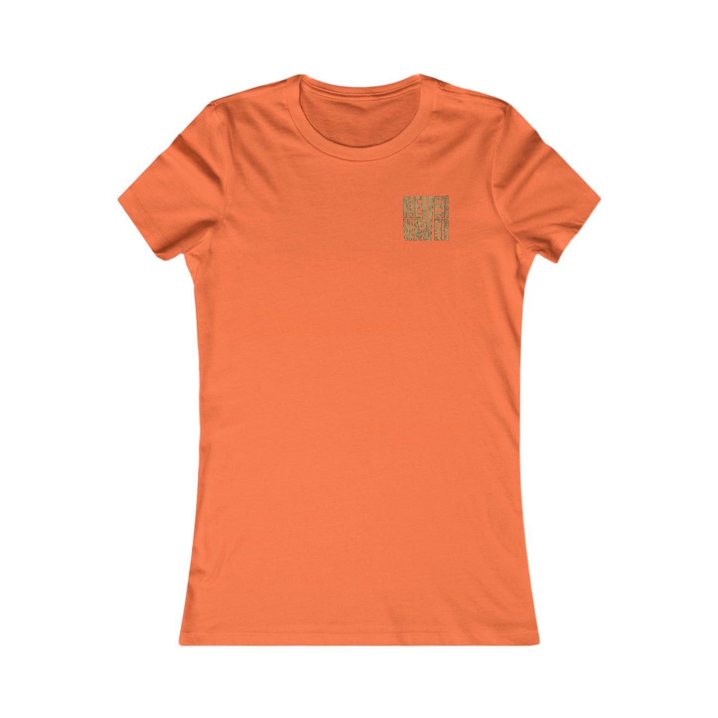 New Orleans Fans Never Waver W-Leopard Football Women's Favorite Tee - Never Waver