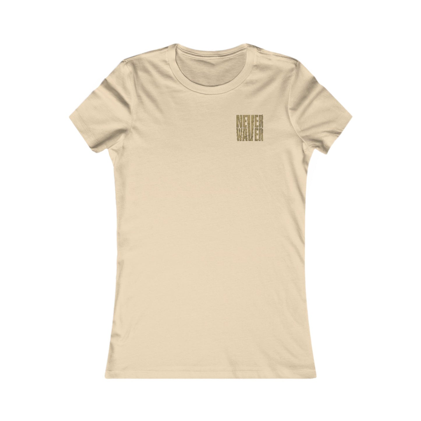 New Orleans Fans Never Waver W-Leopard Football Women's Favorite Tee - Never Waver