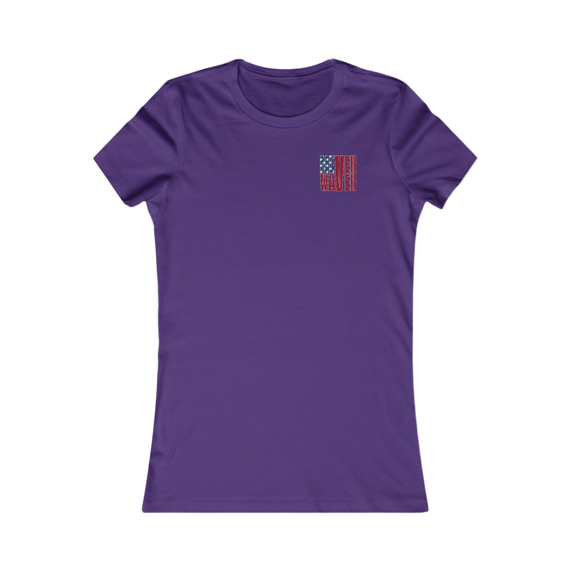 New York Fans Never Waver W-Leopard Football Women's Favorite Tee - Never Waver