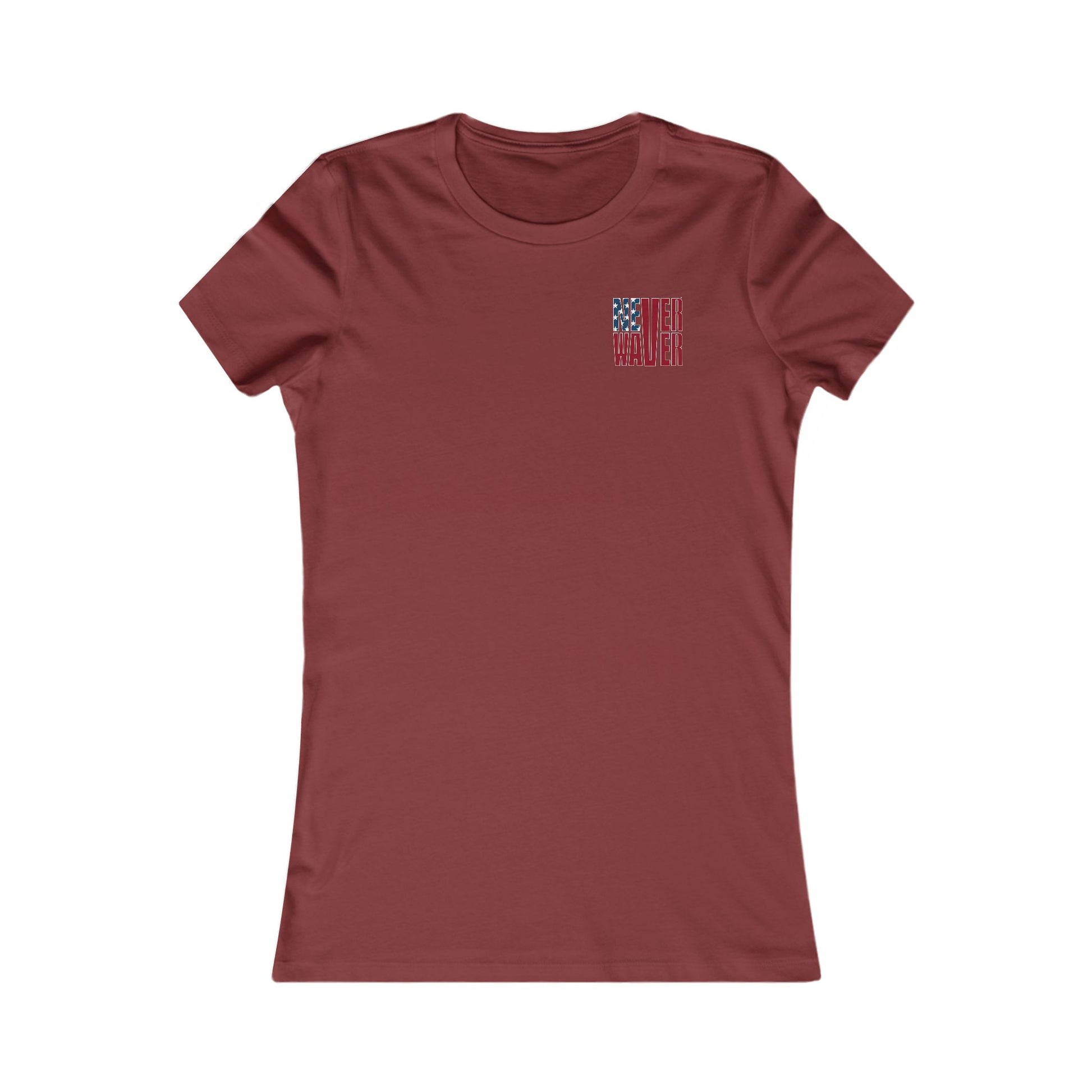 New York Fans Never Waver W-Leopard Football Women's Favorite Tee - Never Waver