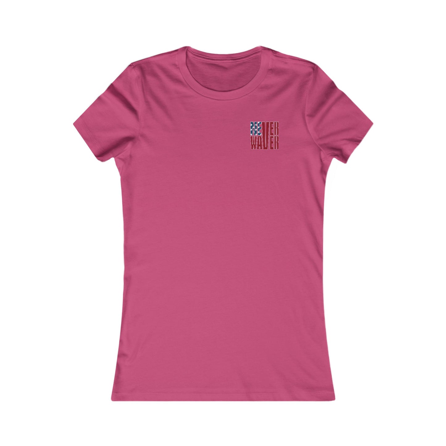 New York Fans Never Waver W-Leopard Football Women's Favorite Tee - Never Waver