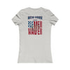 New York Fans Never Waver W-Leopard Football Women's Favorite Tee - Never Waver
