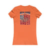 New York Fans Never Waver W-Leopard Football Women's Favorite Tee - Never Waver