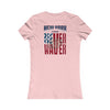 New York Fans Never Waver W-Leopard Football Women's Favorite Tee - Never Waver