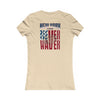New York Fans Never Waver W-Leopard Football Women's Favorite Tee - Never Waver
