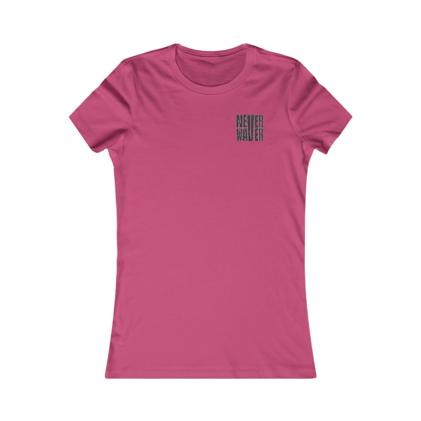 New York Fans Never Waver W-Leopard Football Women's Favorite Tee - Never Waver