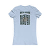 New York Fans Never Waver W-Leopard Football Women's Favorite Tee - Never Waver