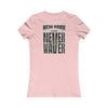 New York Fans Never Waver W-Leopard Football Women's Favorite Tee - Never Waver