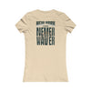 New York Fans Never Waver W-Leopard Football Women's Favorite Tee - Never Waver
