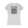 New York Fans Never Waver W-Leopard Football Women's Favorite Tee - Never Waver