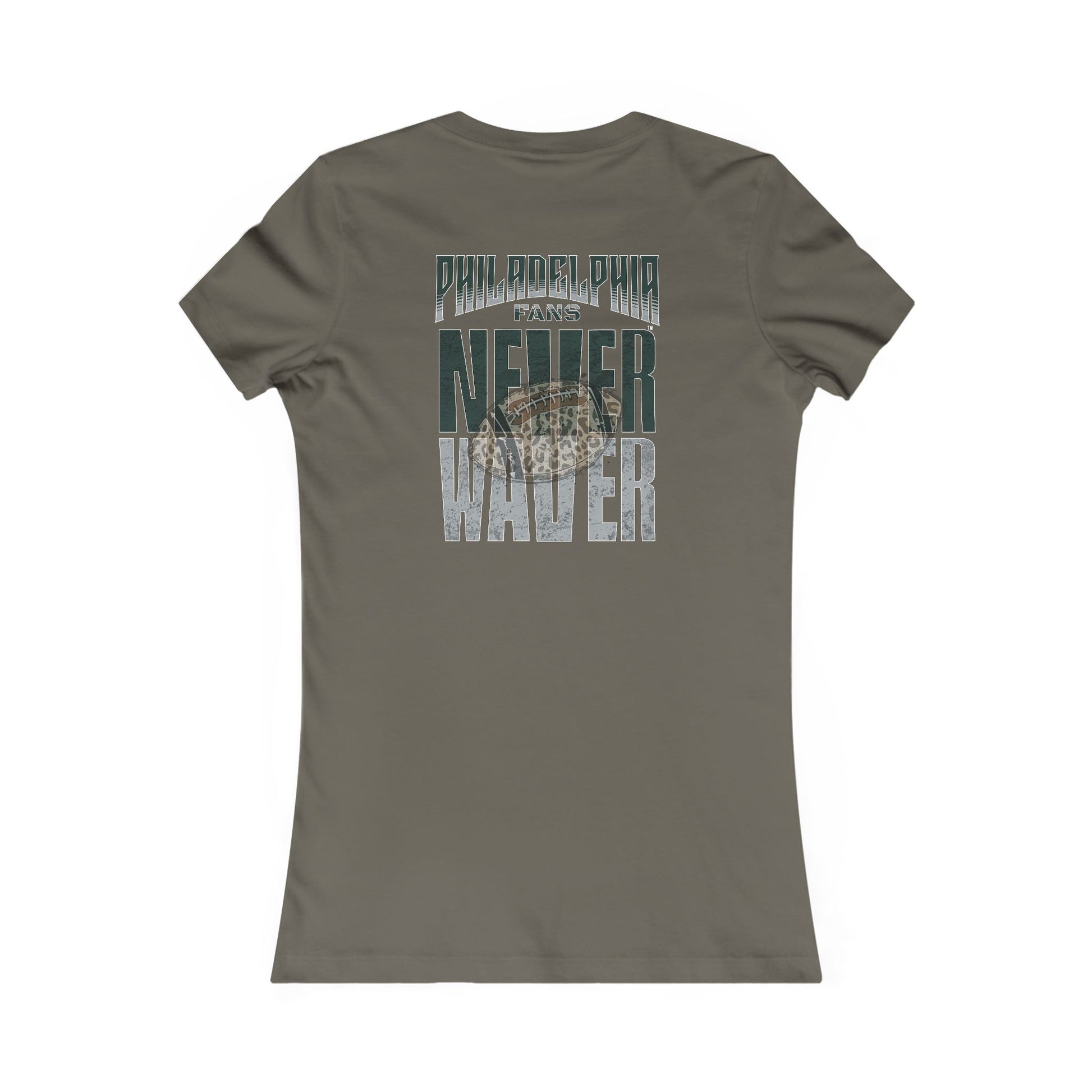Philadelphia Fans Never Waver W-Leopard Football Women's Favorite Tee - Never Waver