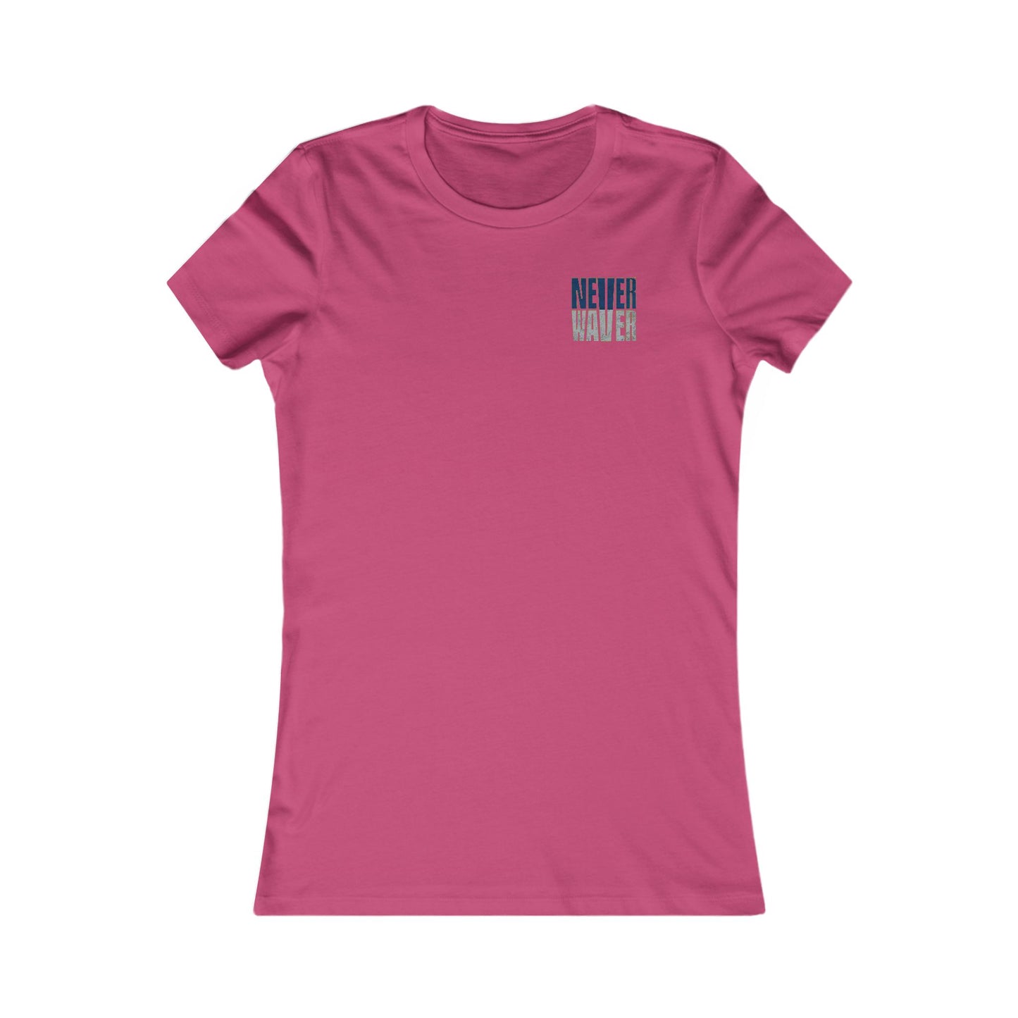 Seattle Fans Never Waver W-Leopard Football Women's Favorite Tee - Never Waver