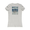 Seattle Fans Never Waver W-Leopard Football Women's Favorite Tee - Never Waver