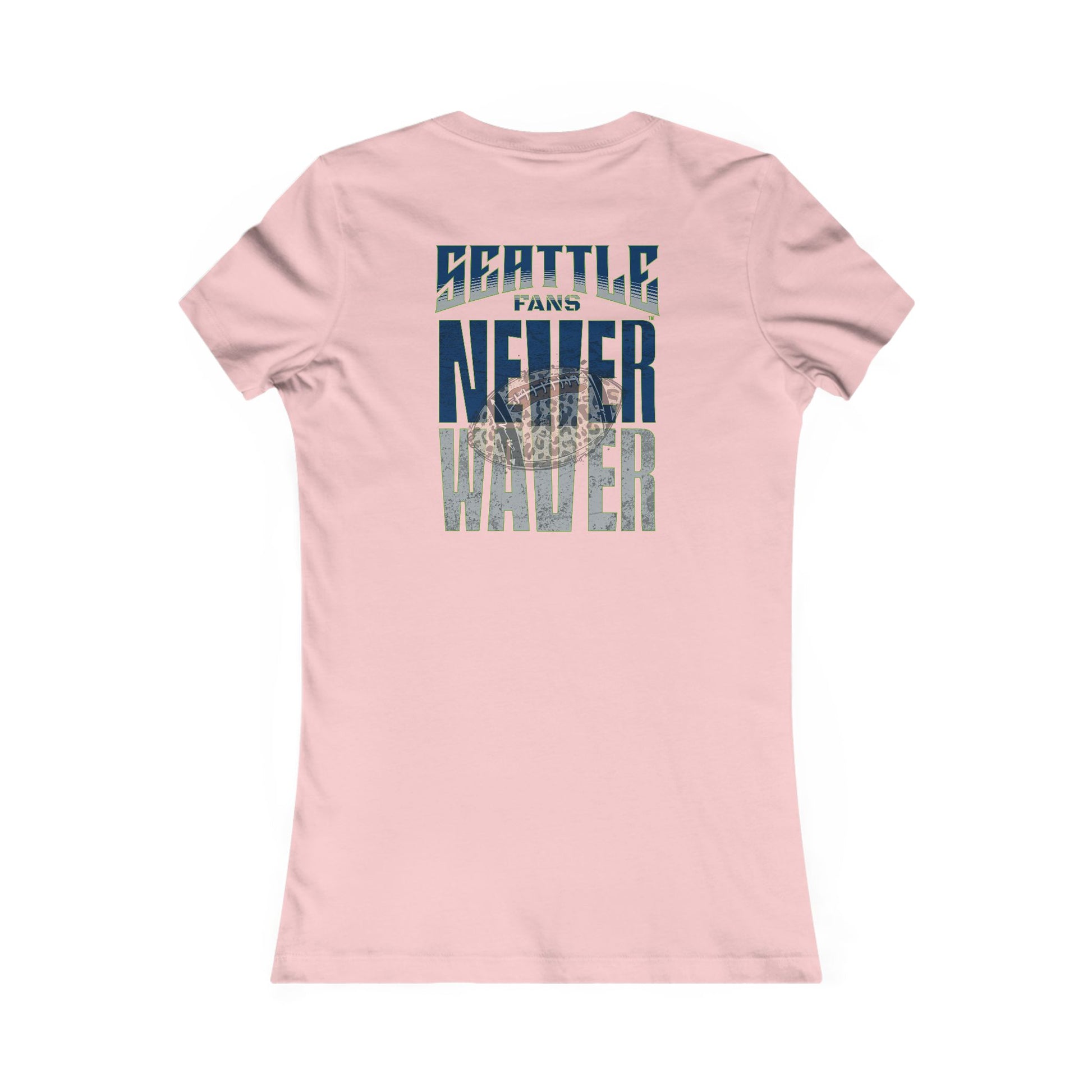 Seattle Fans Never Waver W-Leopard Football Women's Favorite Tee - Never Waver