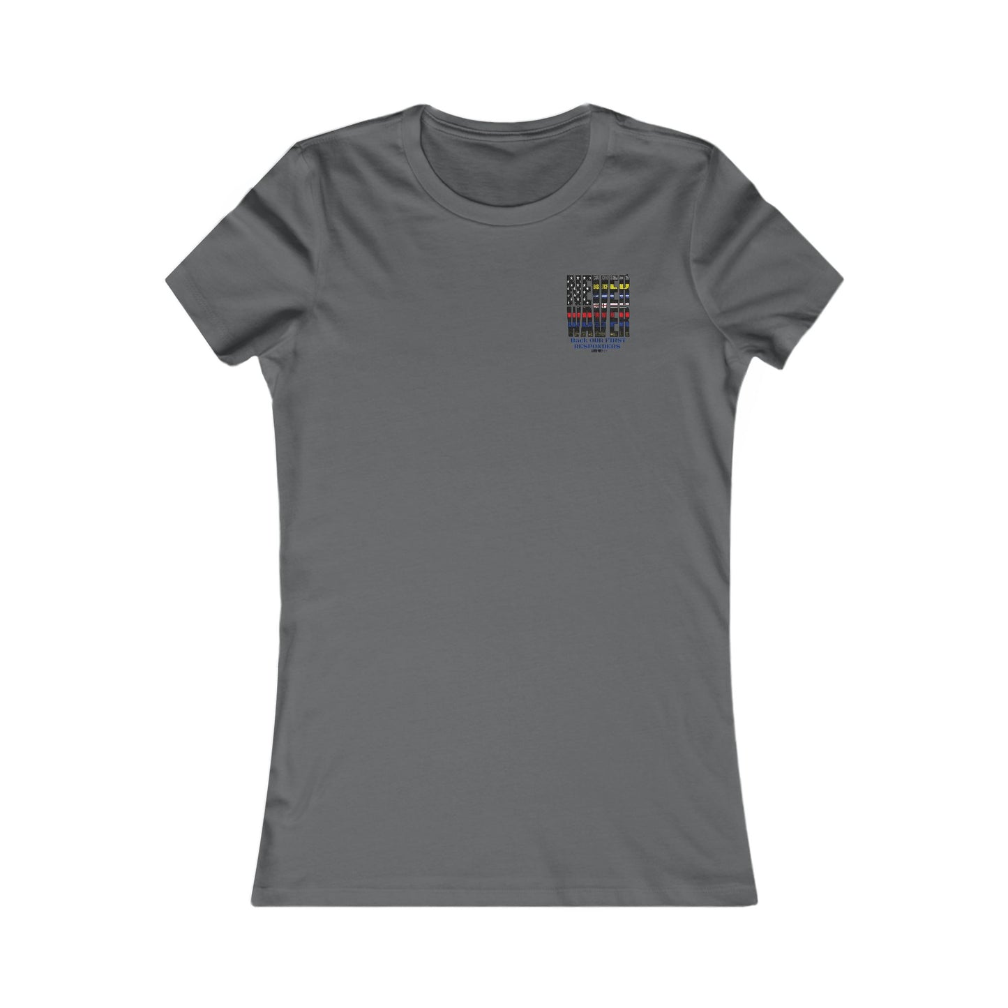T-Shirt Never Waver Back Our First Responders Women's - Never Waver