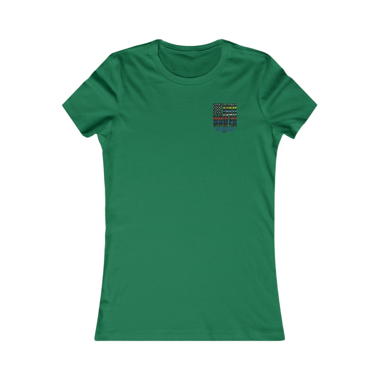 T-Shirt Never Waver Back Our First Responders Women's - Never Waver