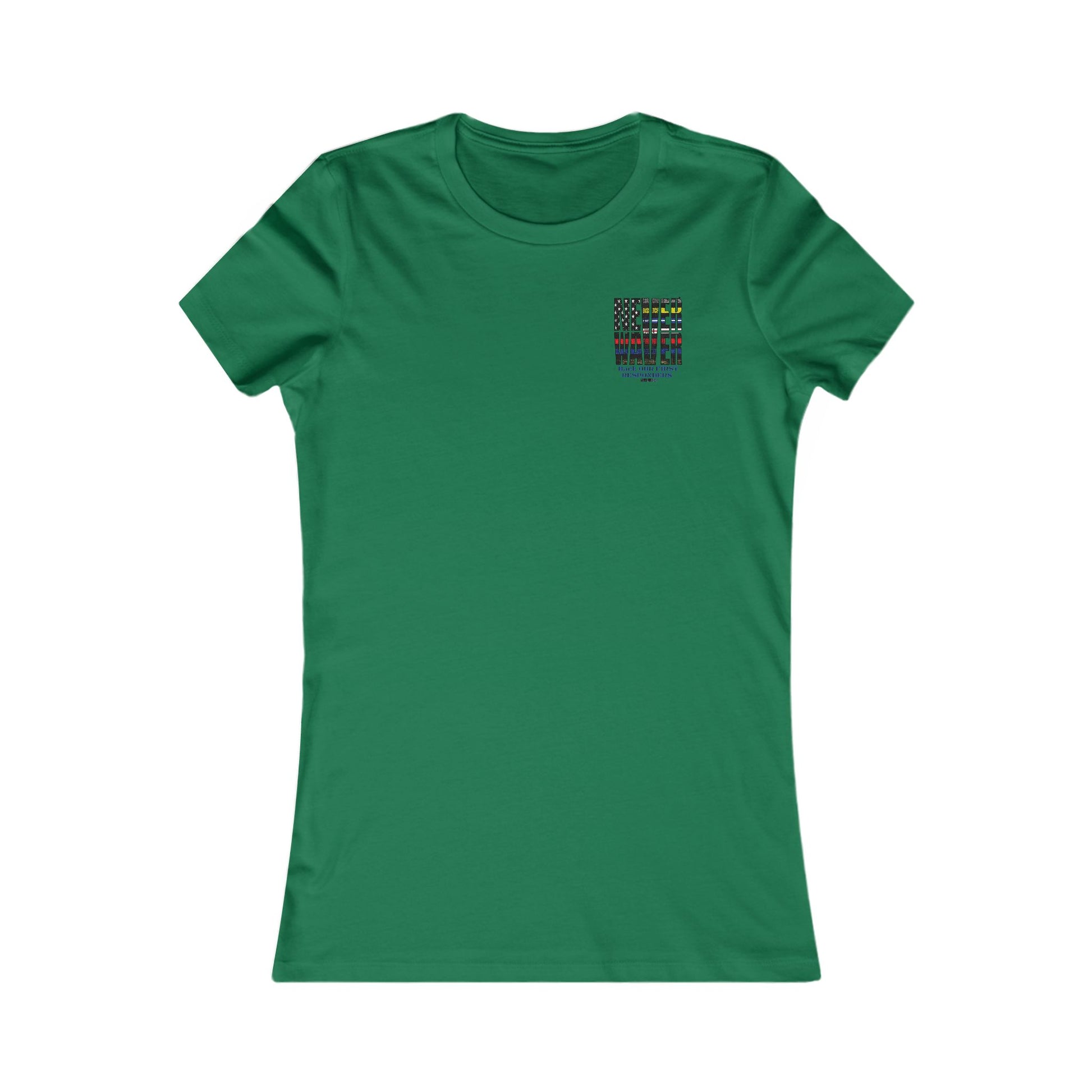 T-Shirt Never Waver Back Our First Responders Women's - Never Waver