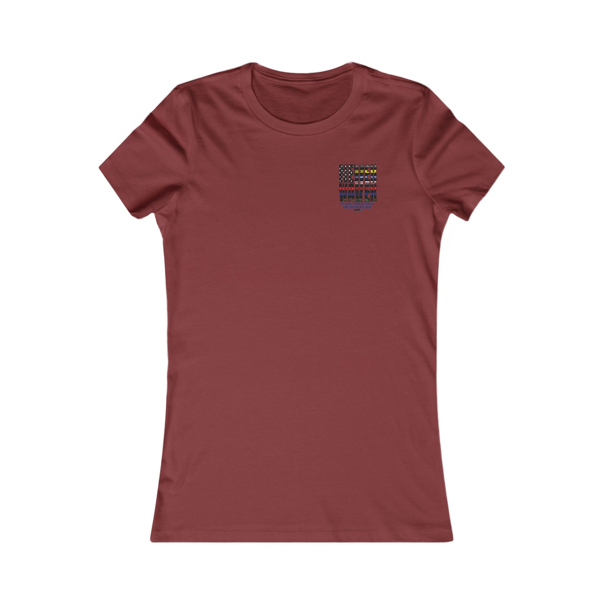 T-Shirt Never Waver Back Our First Responders Women's - Never Waver