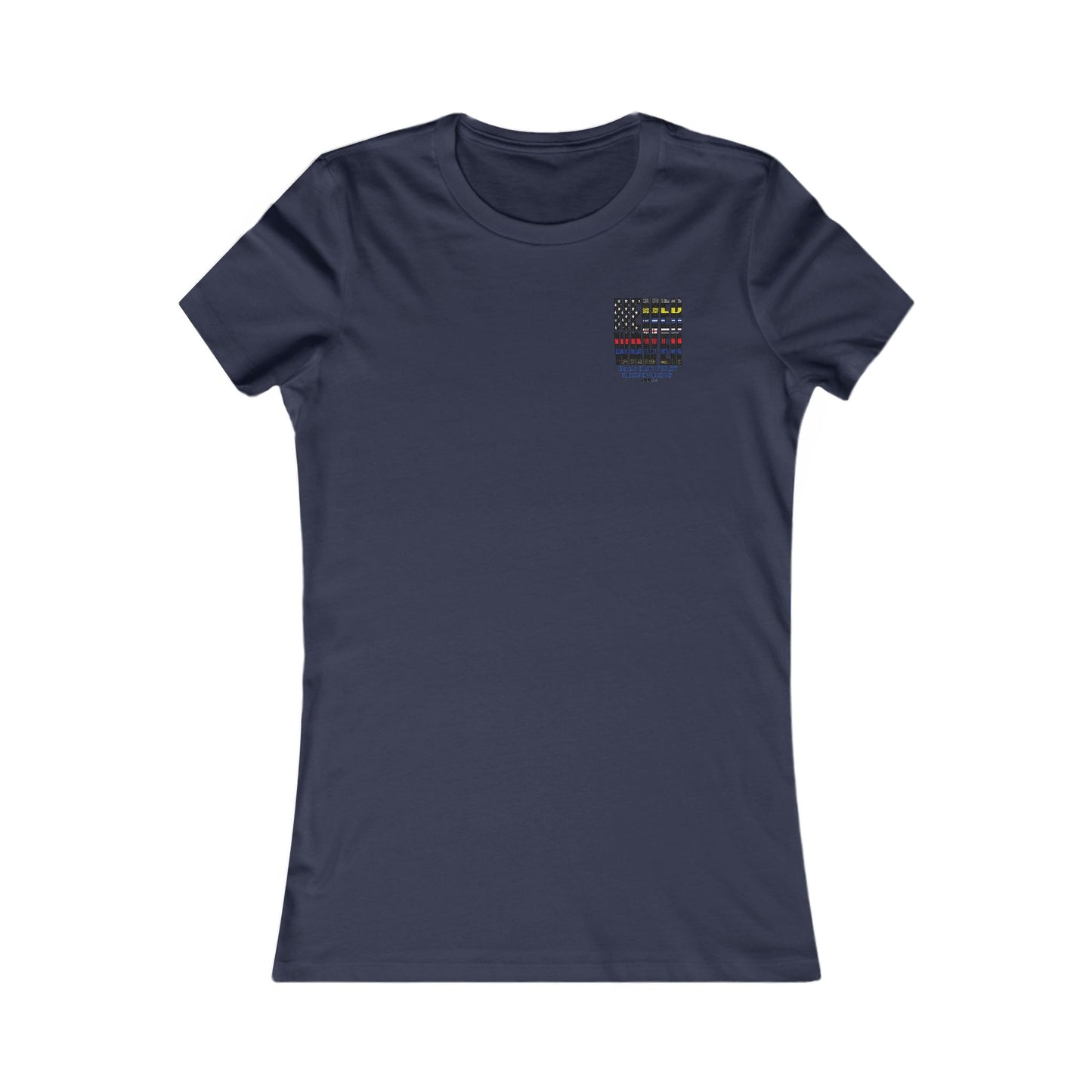 T-Shirt Never Waver Back Our First Responders Women's - Never Waver