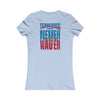 Tennessee Fans Never Waver W-Leopard Football Women's Favorite Tee - Never Waver