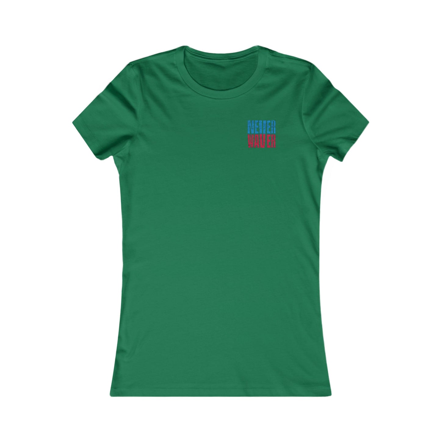 Tennessee Fans Never Waver W-Leopard Football Women's Favorite Tee - Never Waver