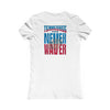 Tennessee Fans Never Waver W-Leopard Football Women's Favorite Tee - Never Waver