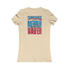 Tennessee Fans Never Waver W-Leopard Football Women's Favorite Tee - Never Waver