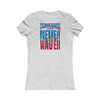 Tennessee Fans Never Waver W-Leopard Football Women's Favorite Tee - Never Waver