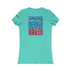 Tennessee Fans Never Waver W-Leopard Football Women's Favorite Tee - Never Waver