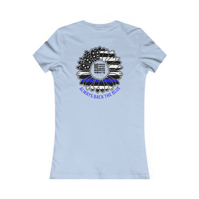 True Americans Never Waver They Always Back The Blue  Women's Favorite Tee - Never Waver
