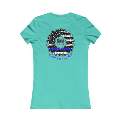 True Americans Never Waver They Always Back The Blue  Women's Favorite Tee - Never Waver
