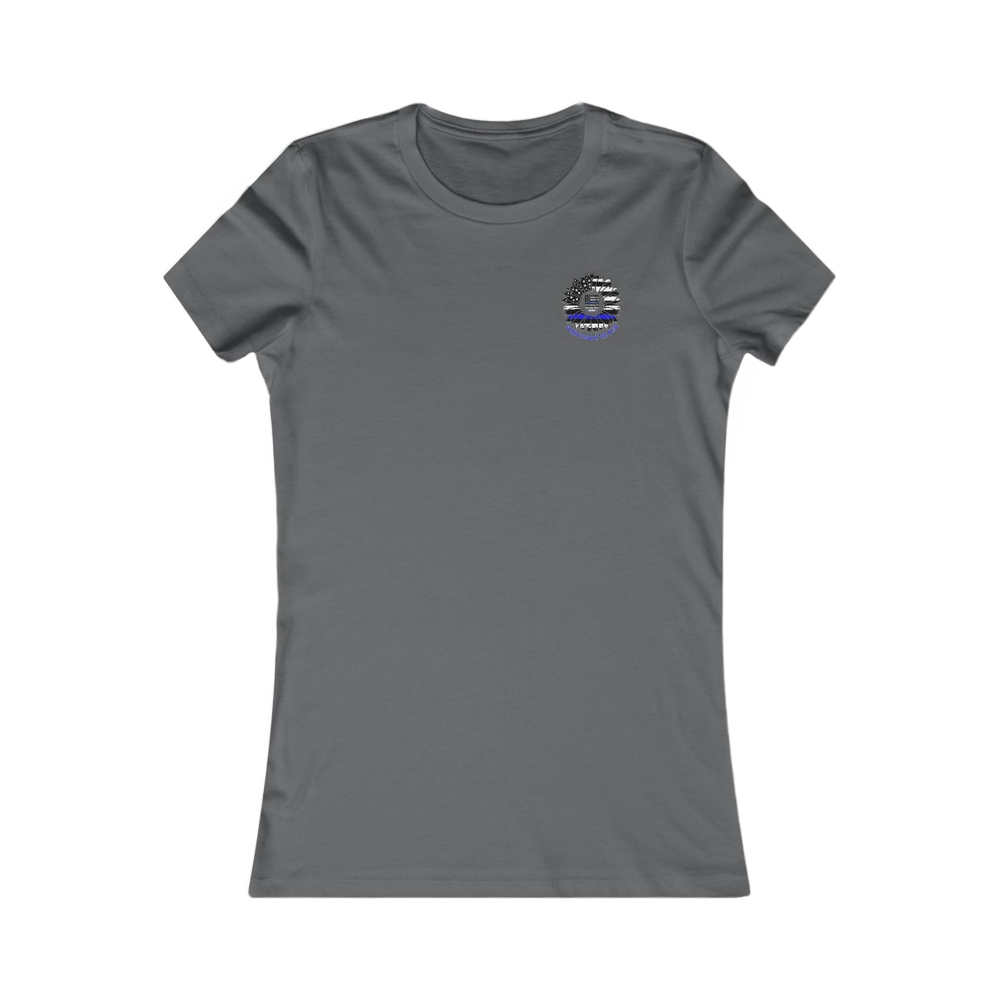 True Americans Never Waver They Always Back The Blue  Women's Favorite Tee - Never Waver