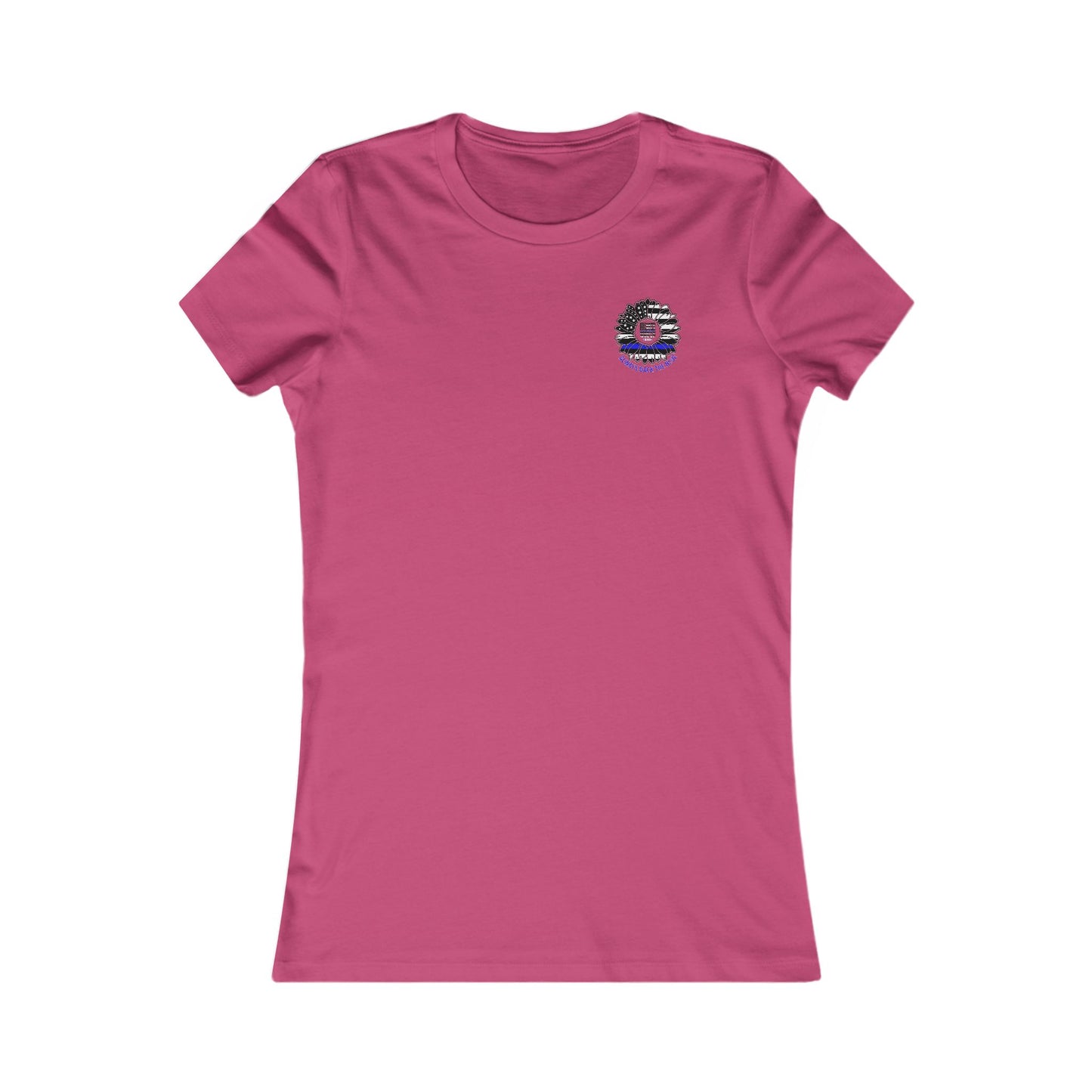 True Americans Never Waver They Always Back The Blue  Women's Favorite Tee - Never Waver