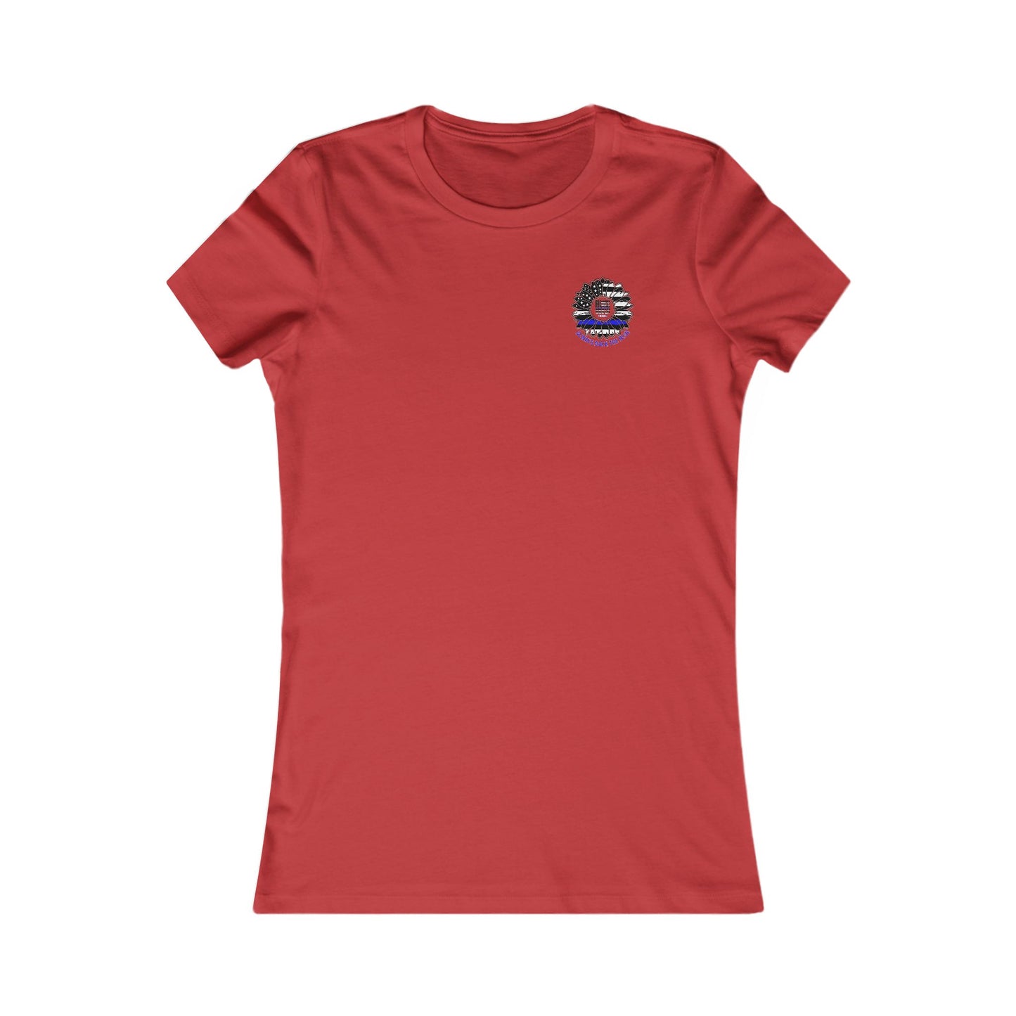 True Americans Never Waver They Always Back The Blue  Women's Favorite Tee - Never Waver