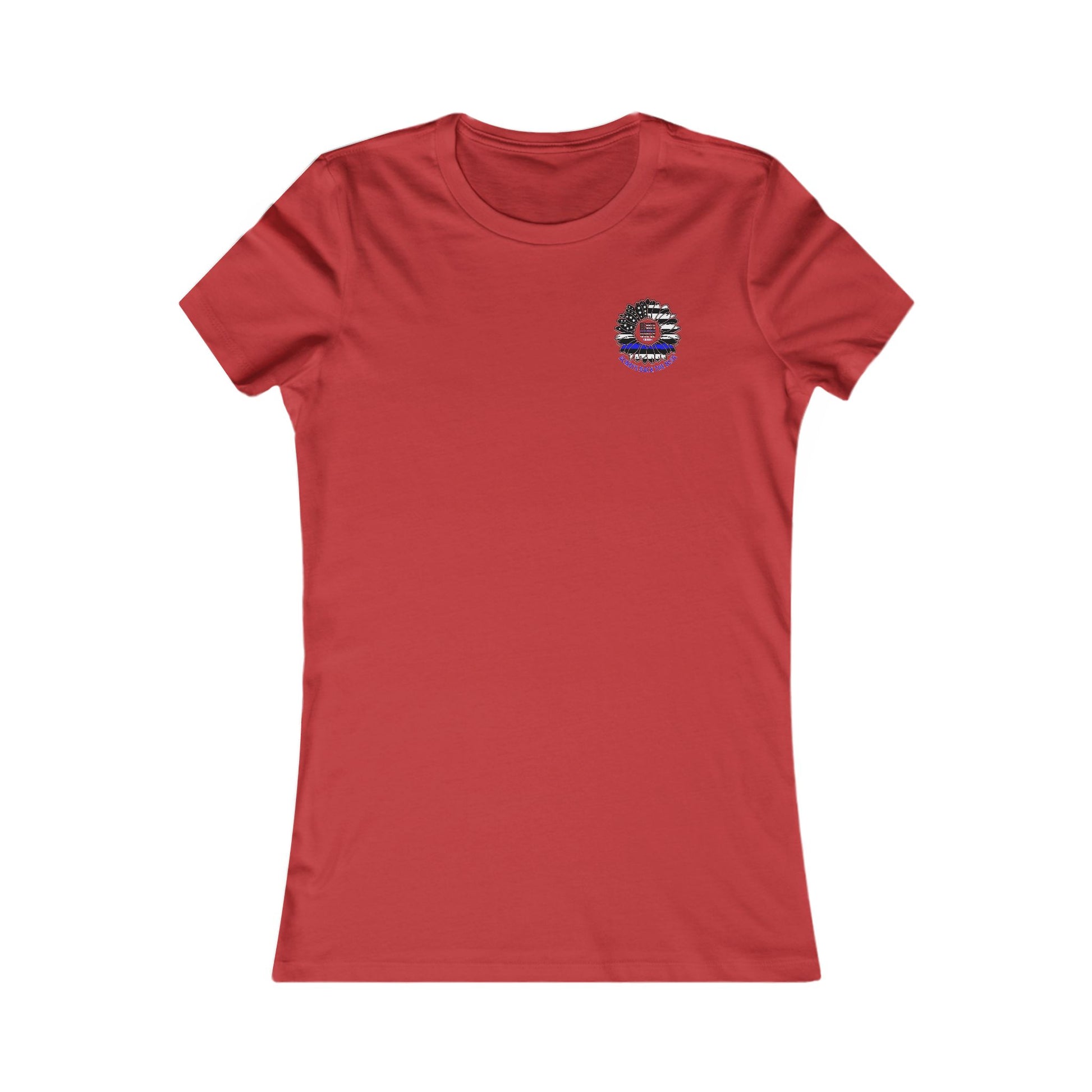 True Americans Never Waver They Always Back The Blue  Women's Favorite Tee - Never Waver