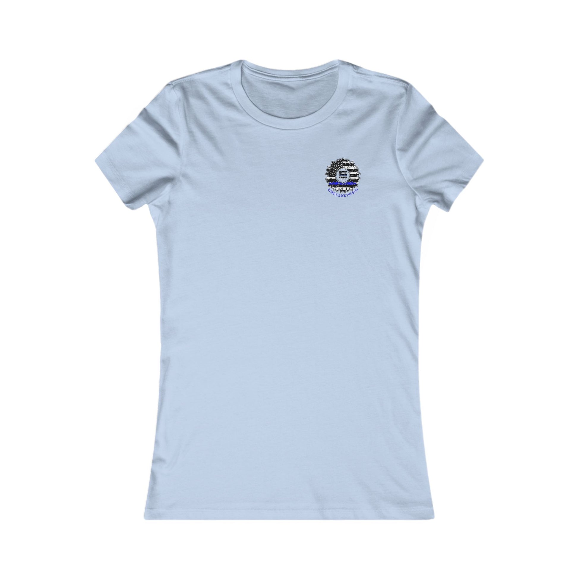 True Americans Never Waver They Always Back The Blue  Women's Favorite Tee - Never Waver