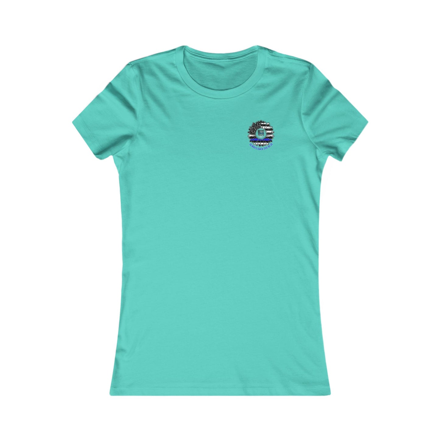 True Americans Never Waver They Always Back The Blue  Women's Favorite Tee - Never Waver