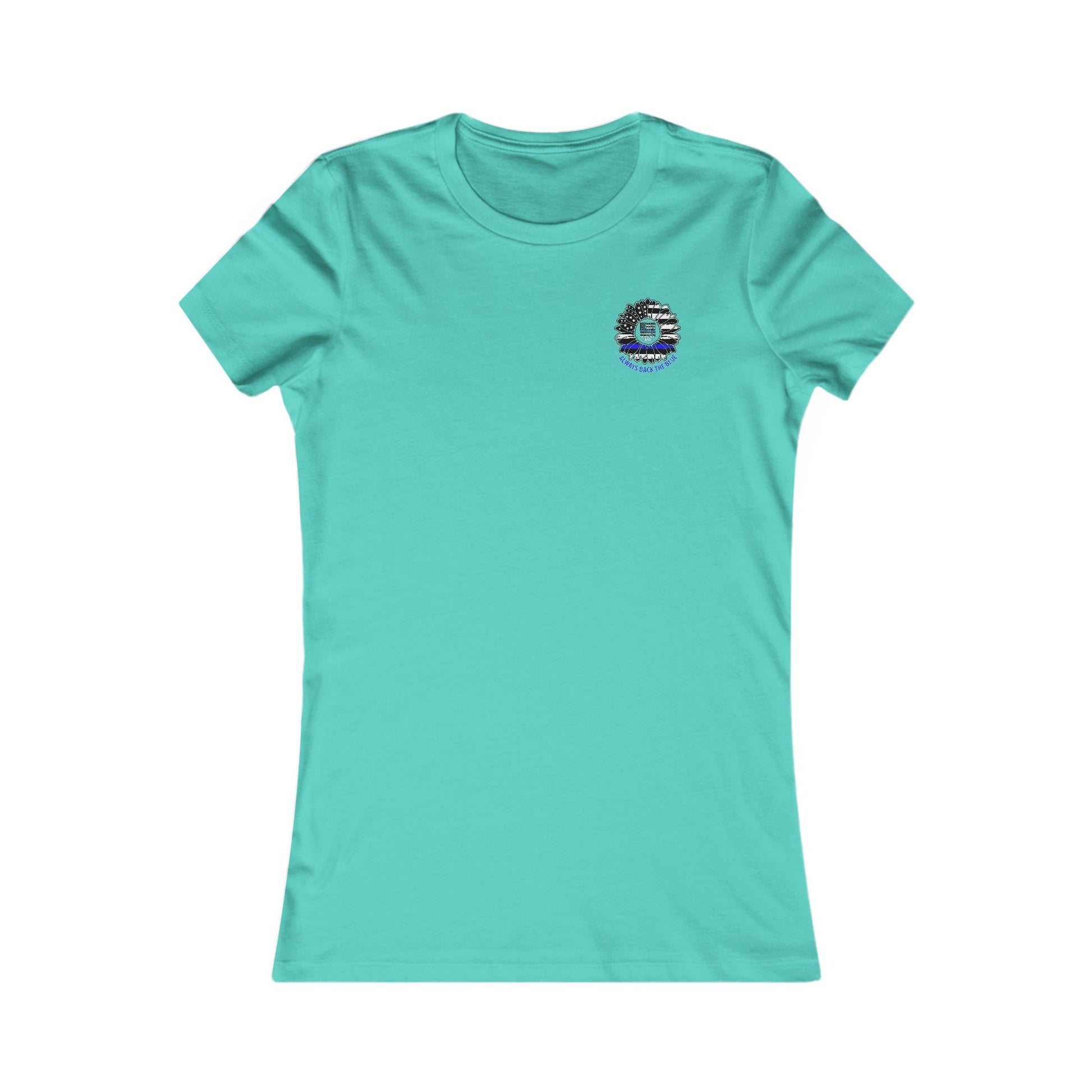 True Americans Never Waver They Always Back The Blue  Women's Favorite Tee - Never Waver