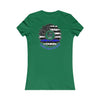 True Americans Never Waver They Always Back The Blue  Women's Favorite Tee - Never Waver
