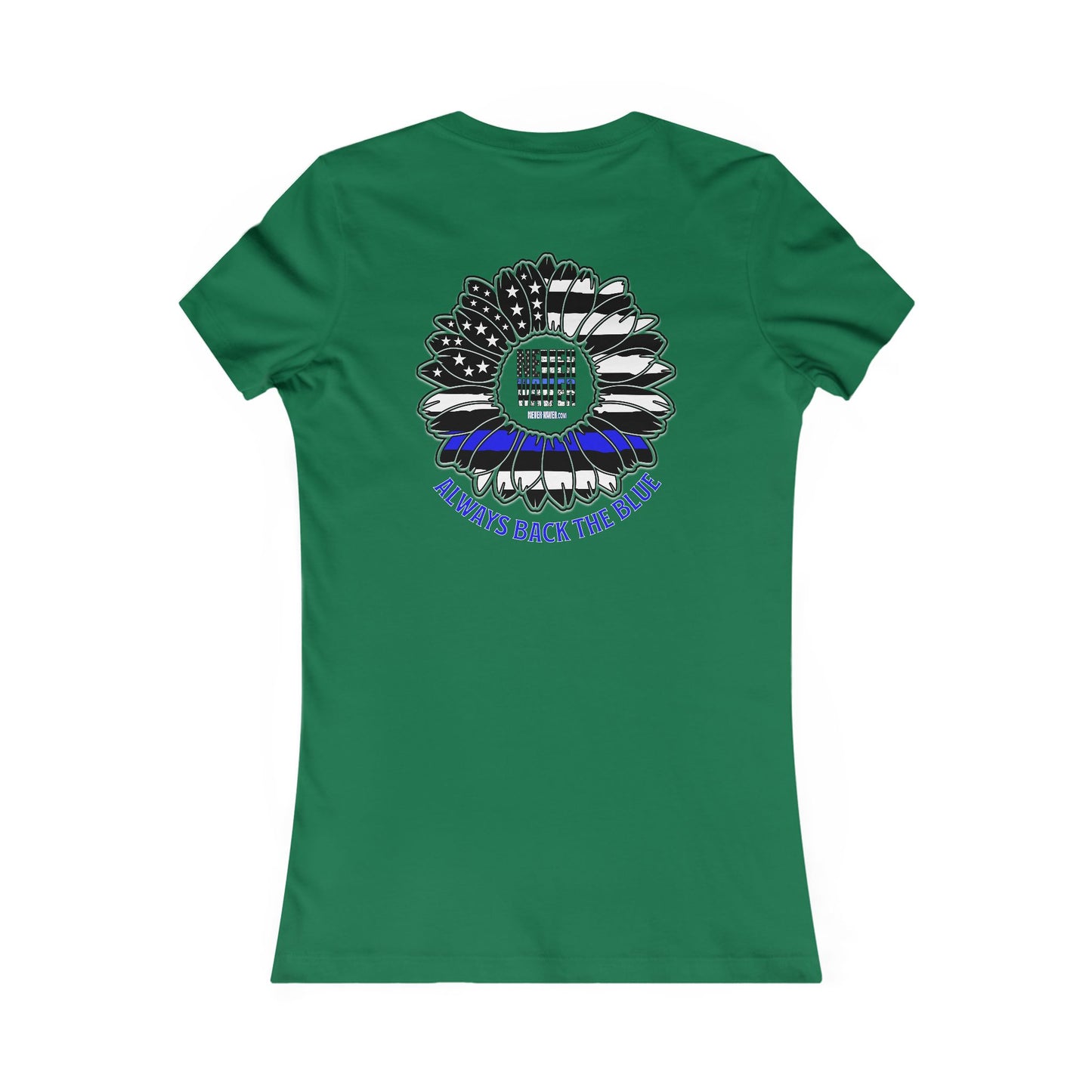 True Americans Never Waver They Always Back The Blue  Women's Favorite Tee - Never Waver
